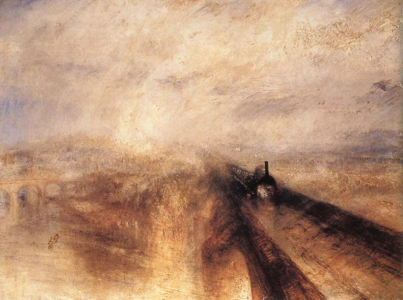 J.M.W. Turner Rain,Steam and Speed the Great Western Railway oil painting image
